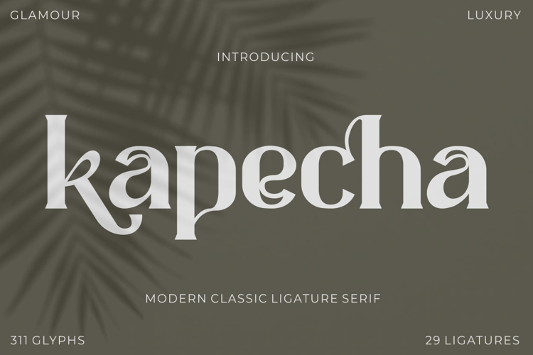 Kapecha Font website image