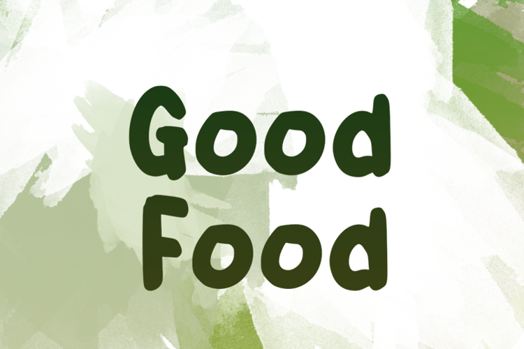 g Good Food Font website image