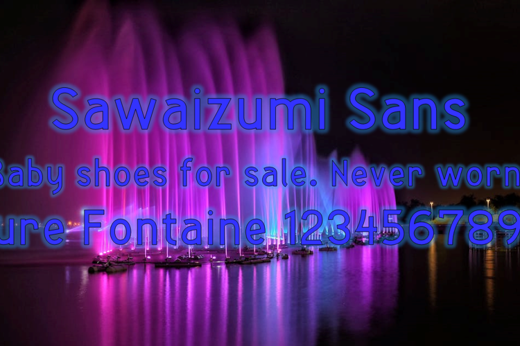 Sawaizumi Sans Font website image