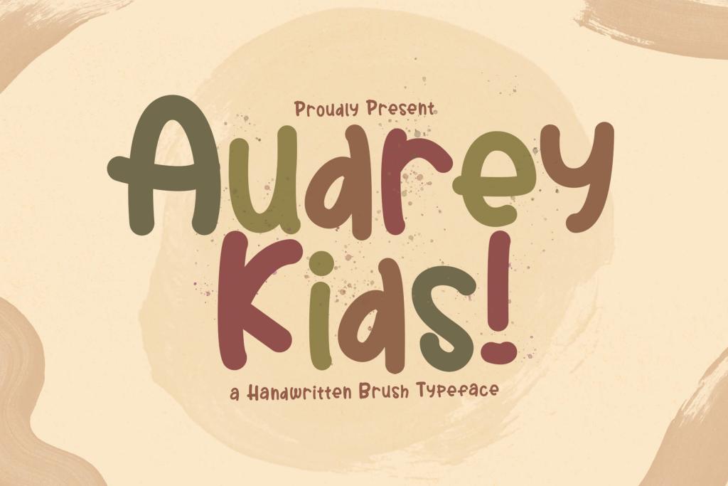 Audrey Kids Font website image