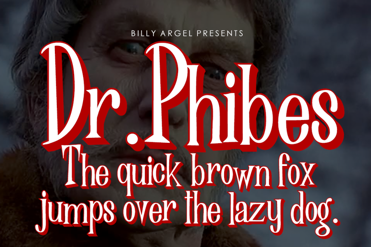 Dr Phibes Font website image