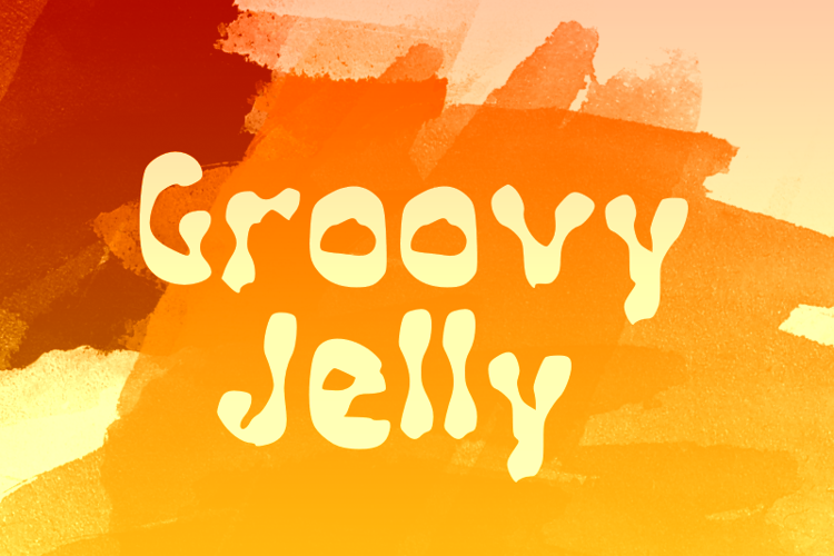 g Groovy Jelly Font website image