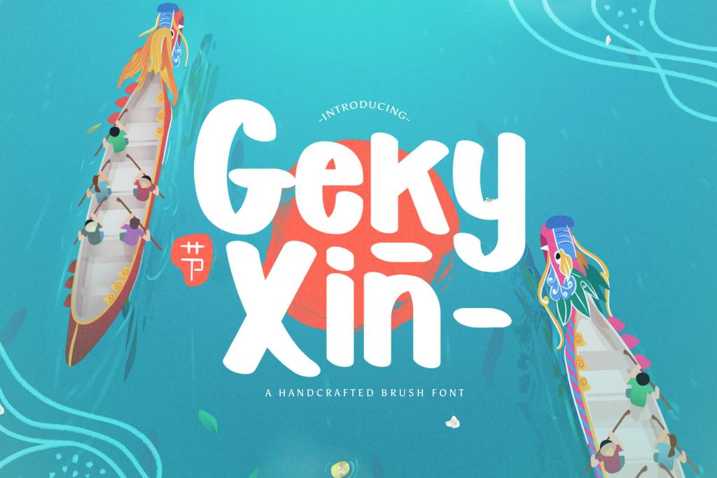 Geky Xin Font website image