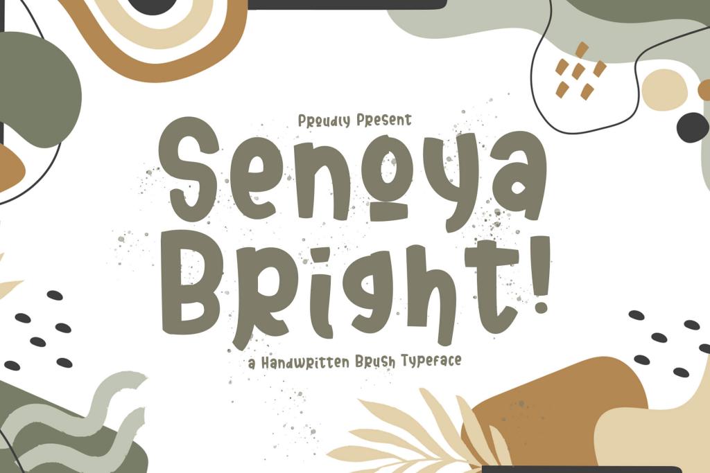 Senoya Bright Font website image