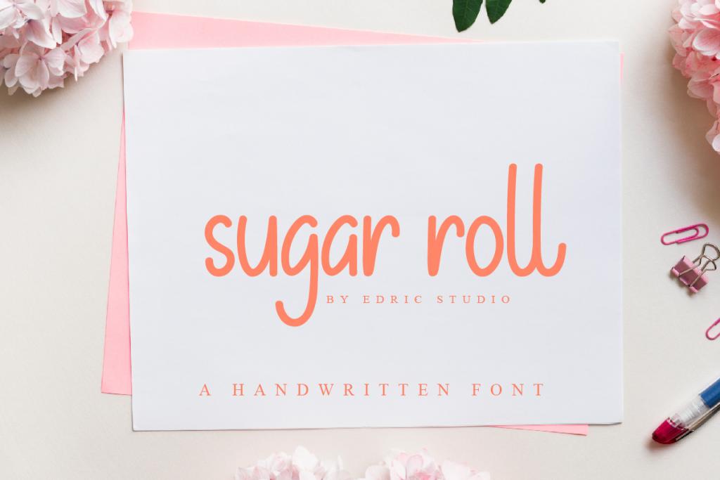 Sugar Roll Demo Font website image