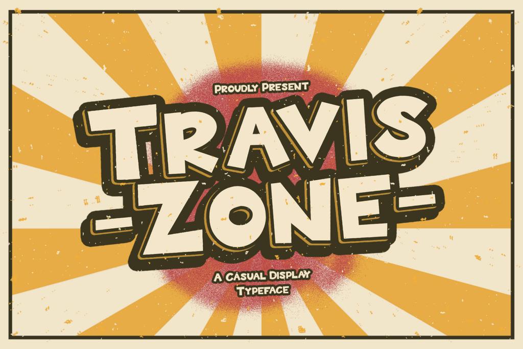 Travis Zone Font website image