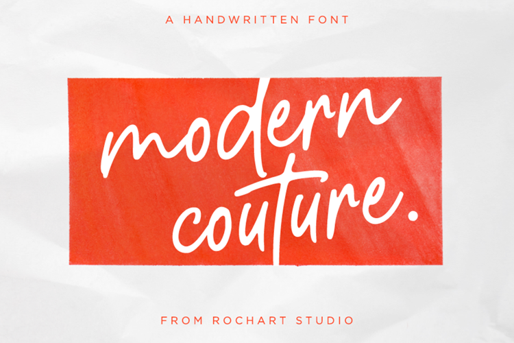 Modern Couture Font website image