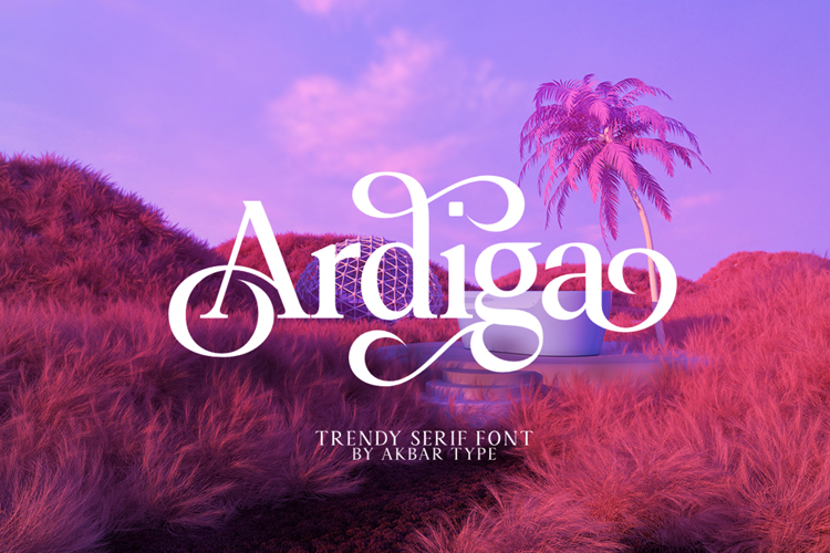 Ardiga Font website image