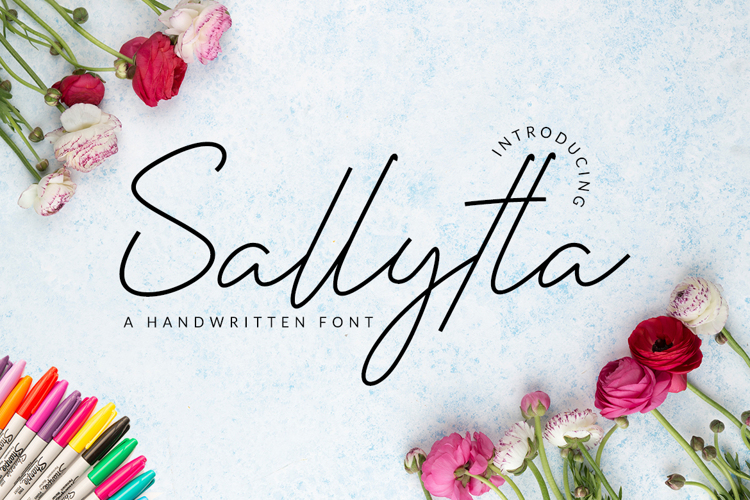 Sallytta Font website image