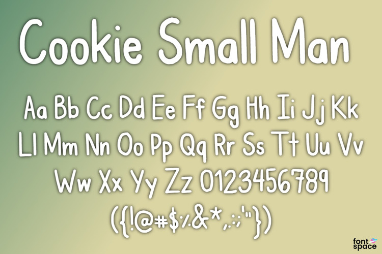 Cookie Small Man Font website image
