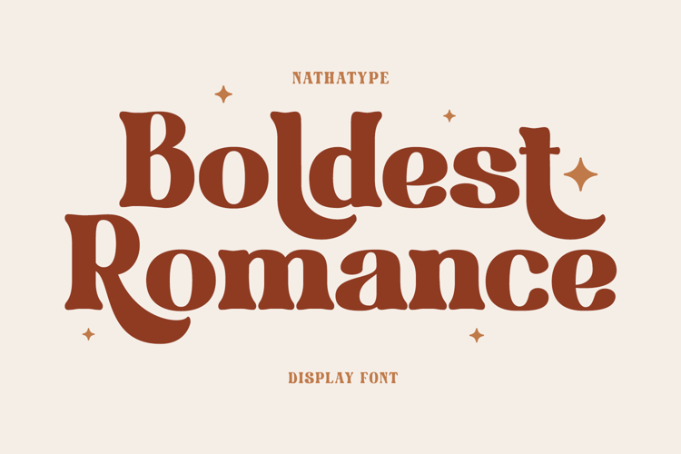 Boldest Romance Font website image
