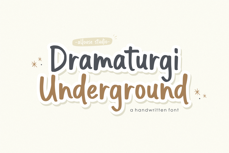 Dramaturgi Underground Font website image