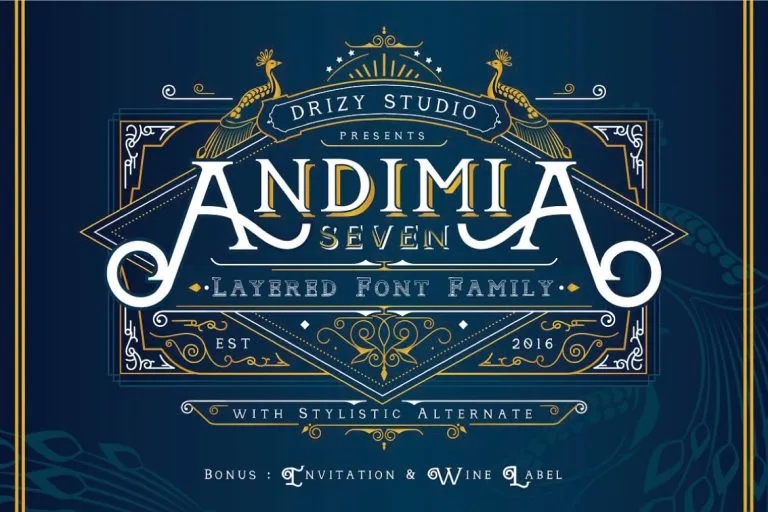 Andimia Font website image