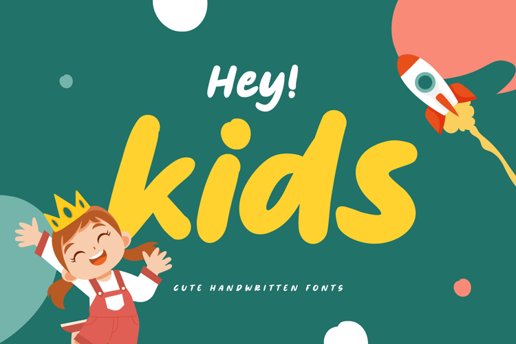 Hey Kids Font website image
