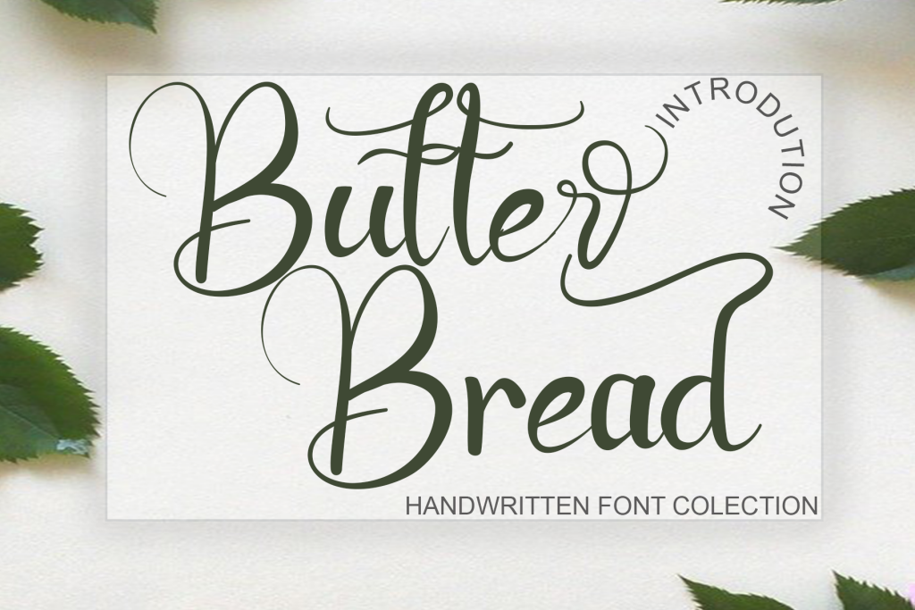 Butter Bread Font website image