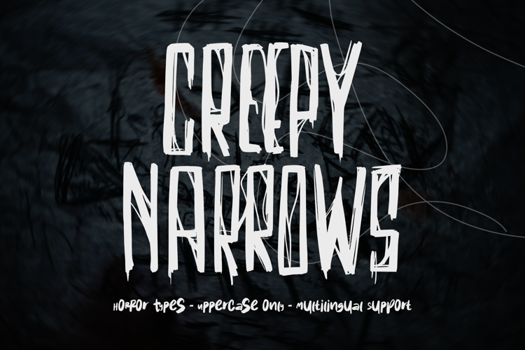 Creepy Narrows Font website image