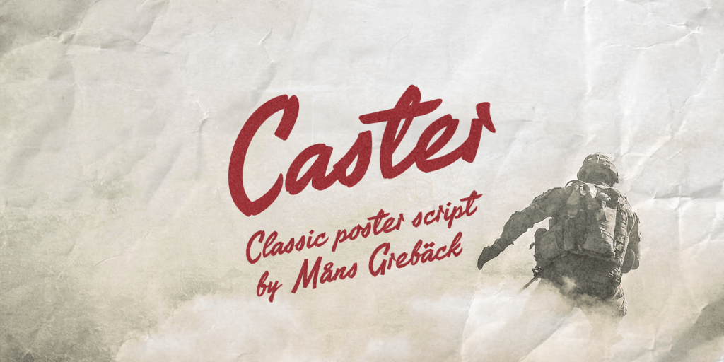 Caster PERSONAL USE ONLY Font website image
