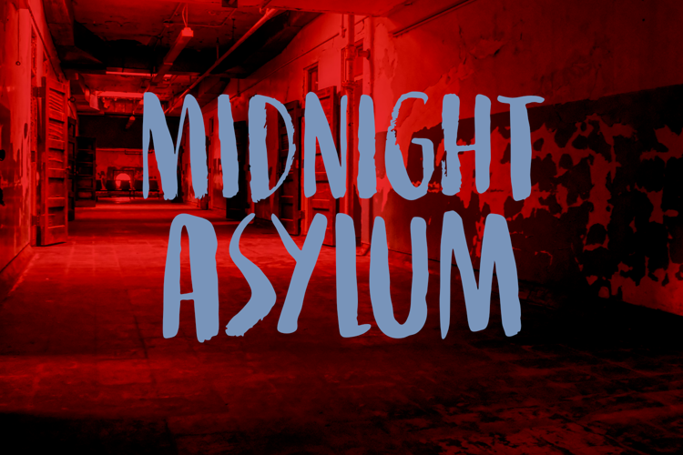 Midnight Asylum Font website image