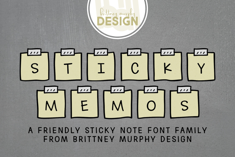 Sticky Memos Font website image