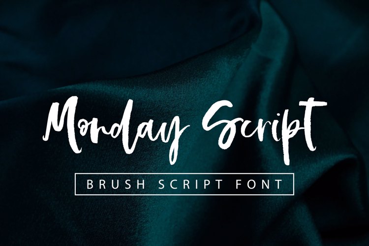 Monday Script Font website image