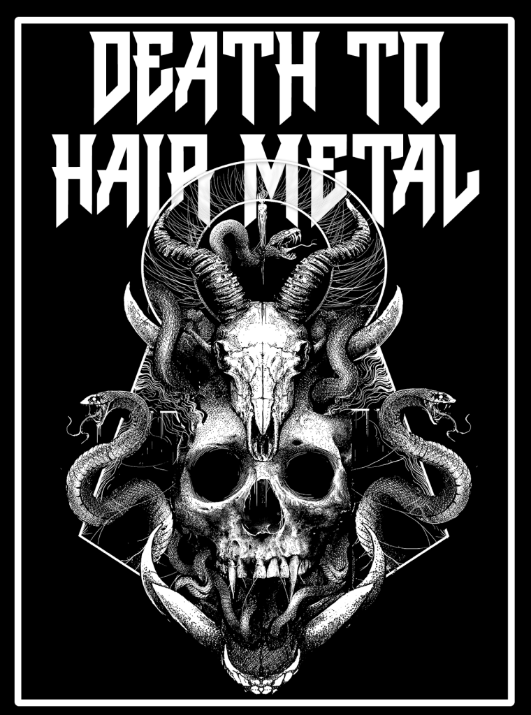 Death to Hair Metal Font website image