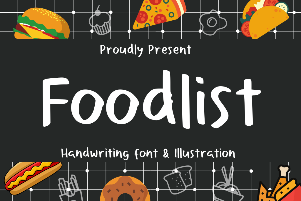 Foodlist Font website image