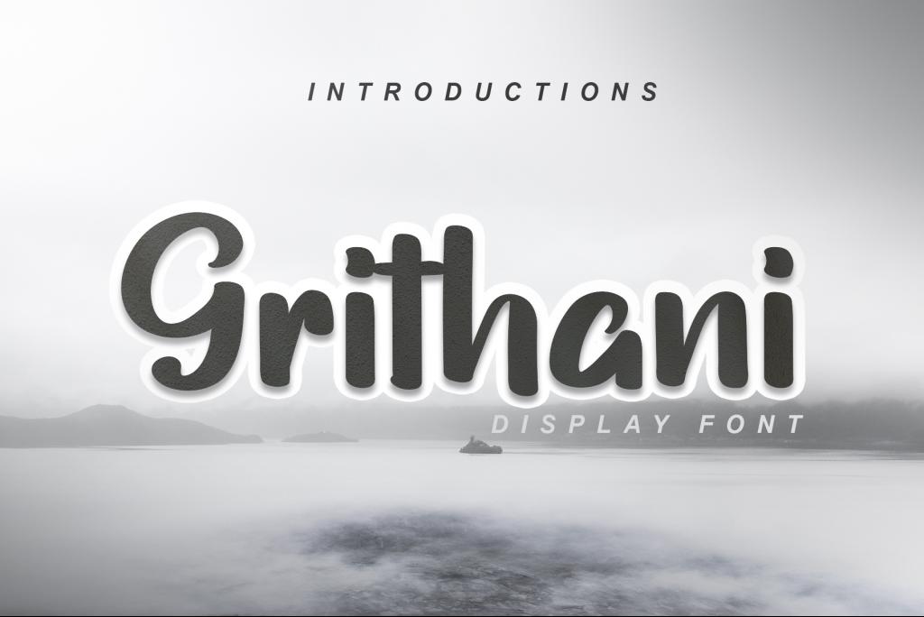 Grithani Font website image
