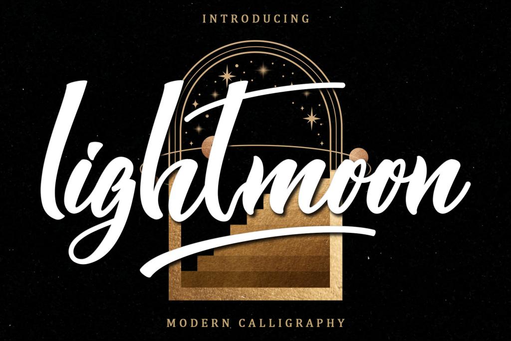 Lightmoon – Personal Use Font website image
