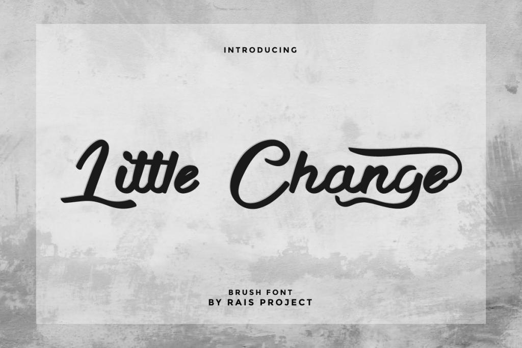 Little Change Demo Font website image
