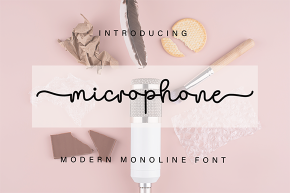 Microphone Font website image