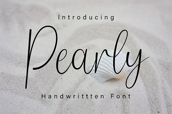Pearly Font website image