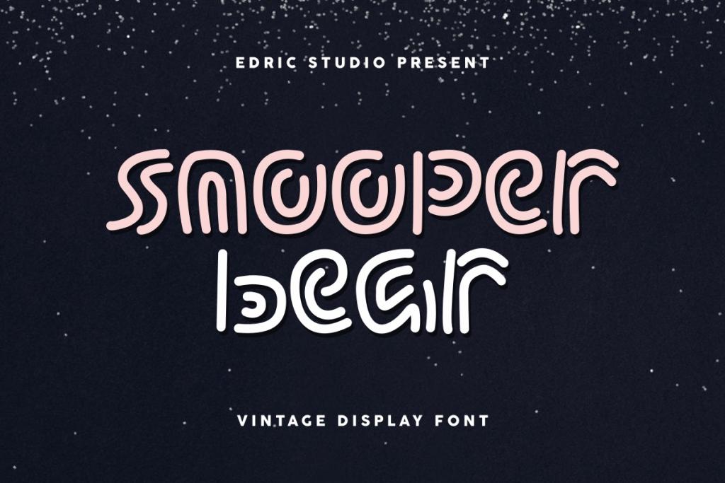 Snooper Bear Demo Font website image