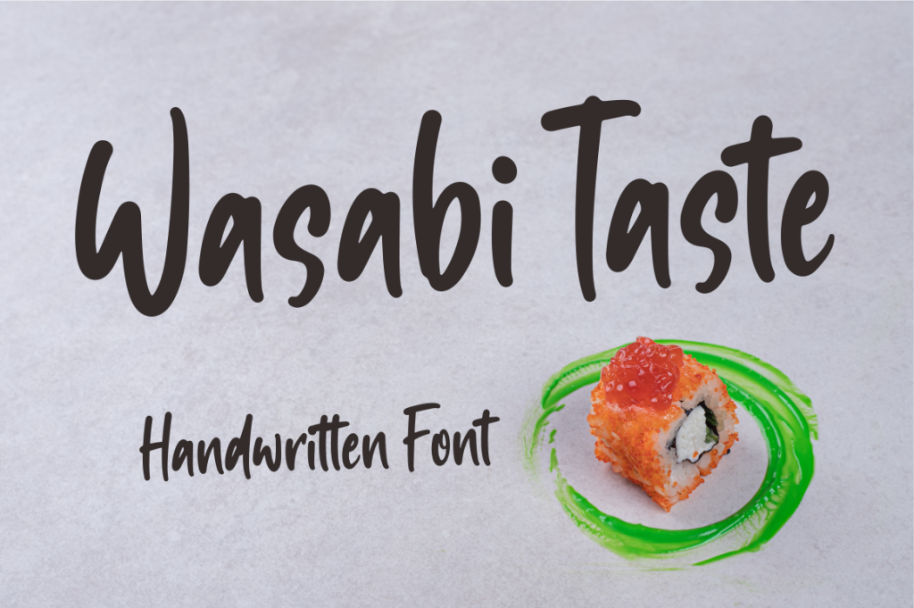 Wasabi Taste Font website image
