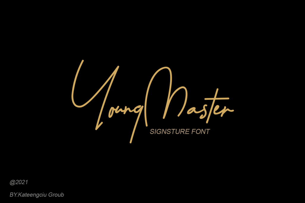 YoungMaster Font website image