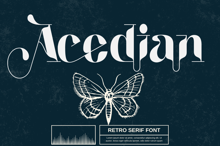 Acedian Font website image