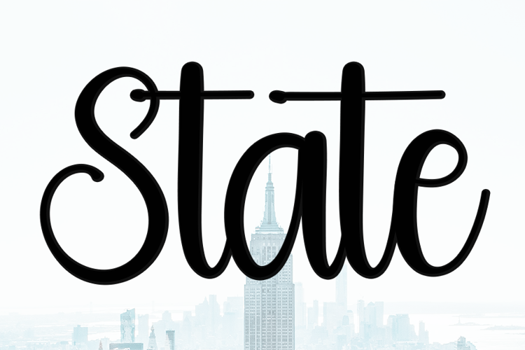State Font website image