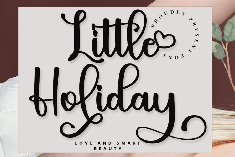 Little Holiday Font website image