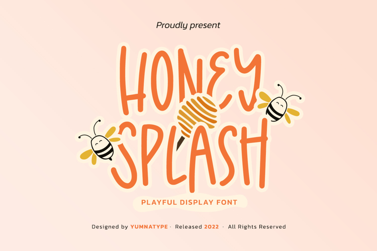 Honey Splash Font website image