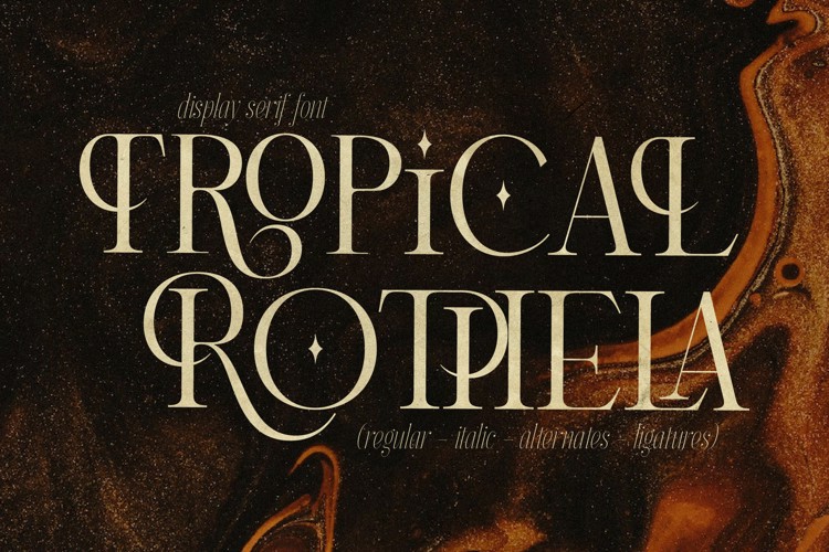 TROPICAL ROTHELA Font website image
