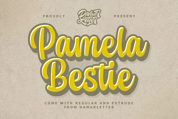 Pamela Bestie Font website image