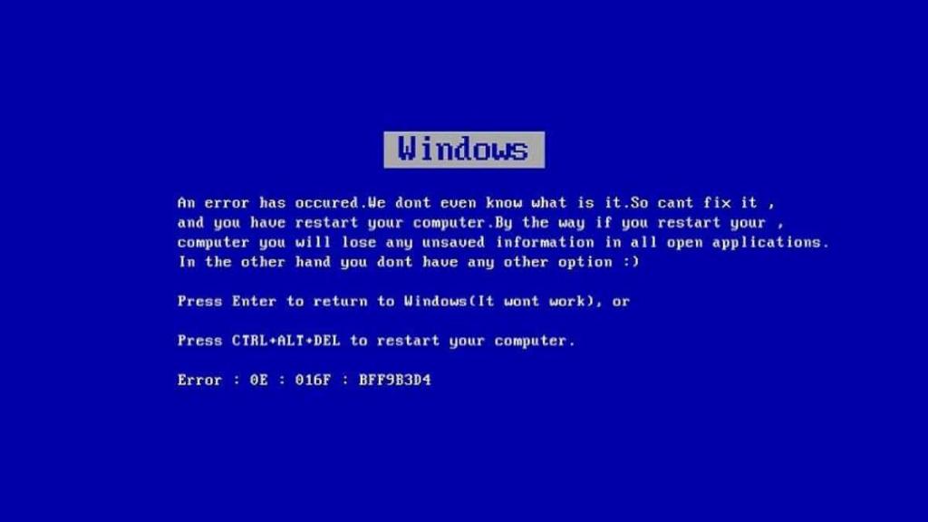 Blue Screen Personal Use Font website image