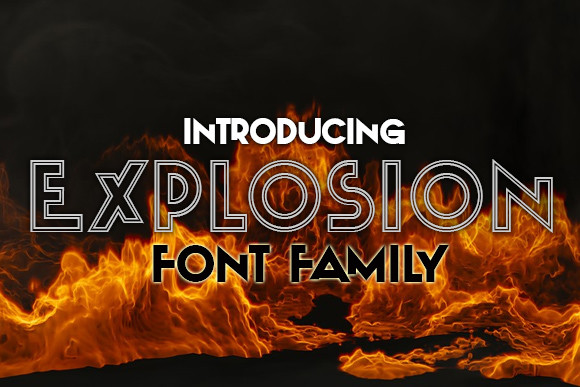 Explosion Font Family website image