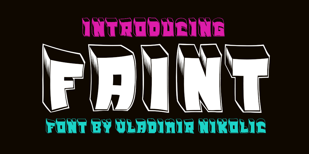 Faint Font Family website image
