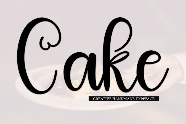 Cake Font website image