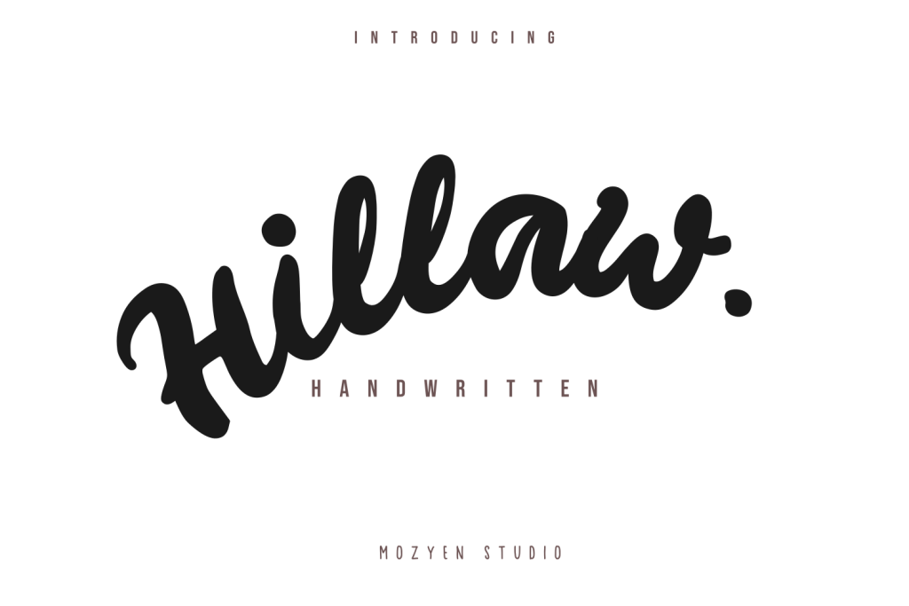 Hillaw Font website image