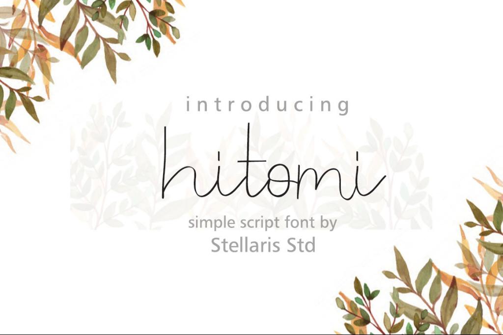 hitomi Font website image