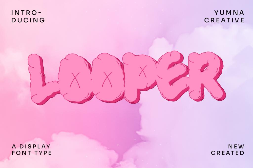 Looper Font website image
