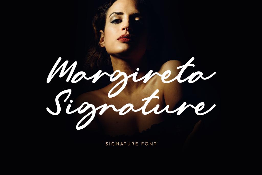 Margireta Signature Font website image