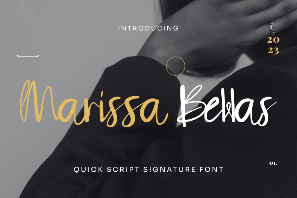 Marissa Bellas Font website image
