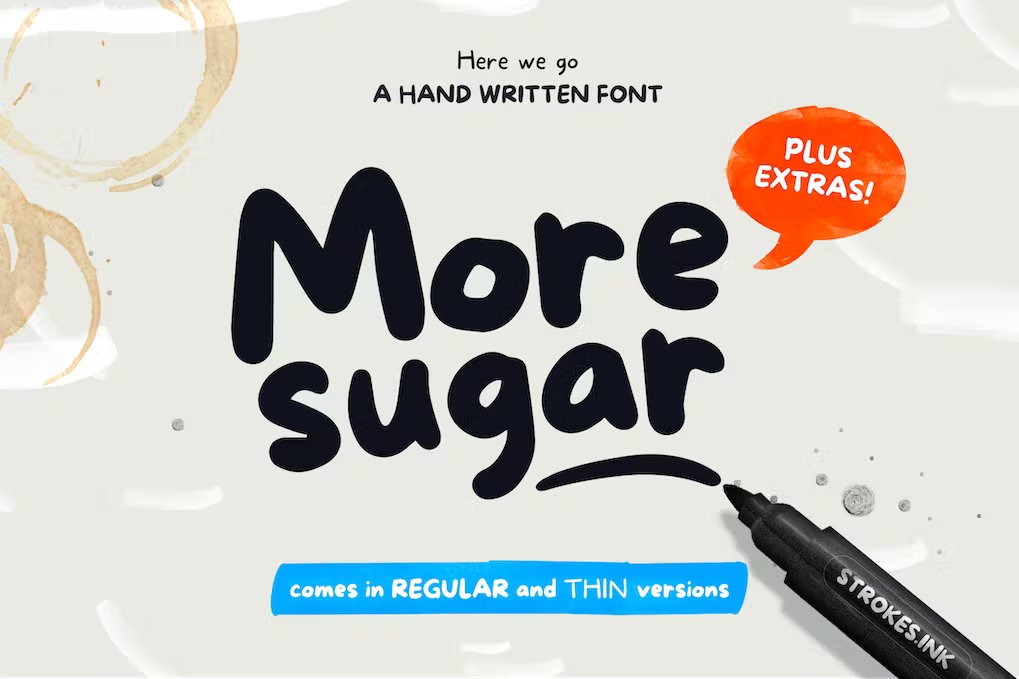 More Sugar Font Family website image